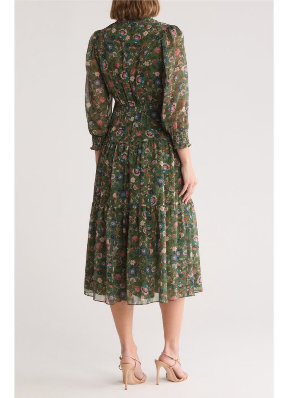 Vince Camuto Green Floral Dress - Picture 3 of 8